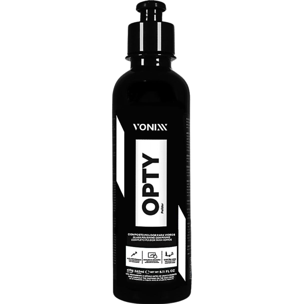 Opty Composto Polidor Vonixx: Tira Riscos e Renova Vidros 240ml
