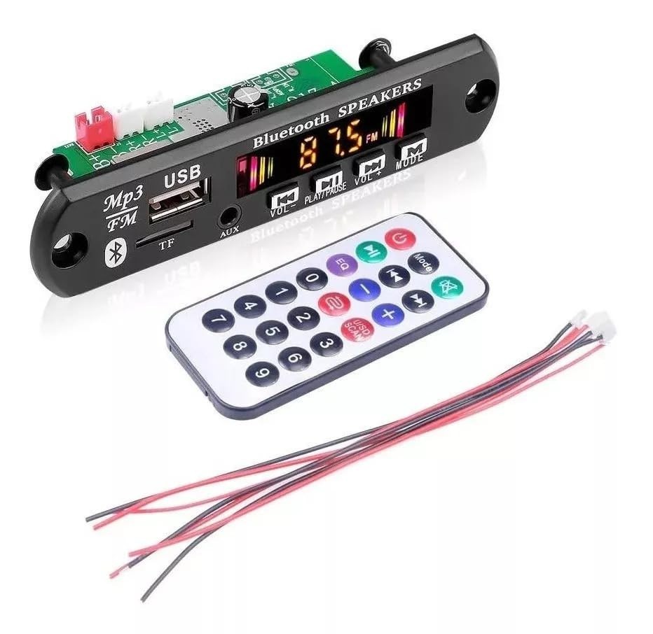 Amplificador Bluetooth 50W RMS: Som Potente com USB, P2 e Decodificador Integrado