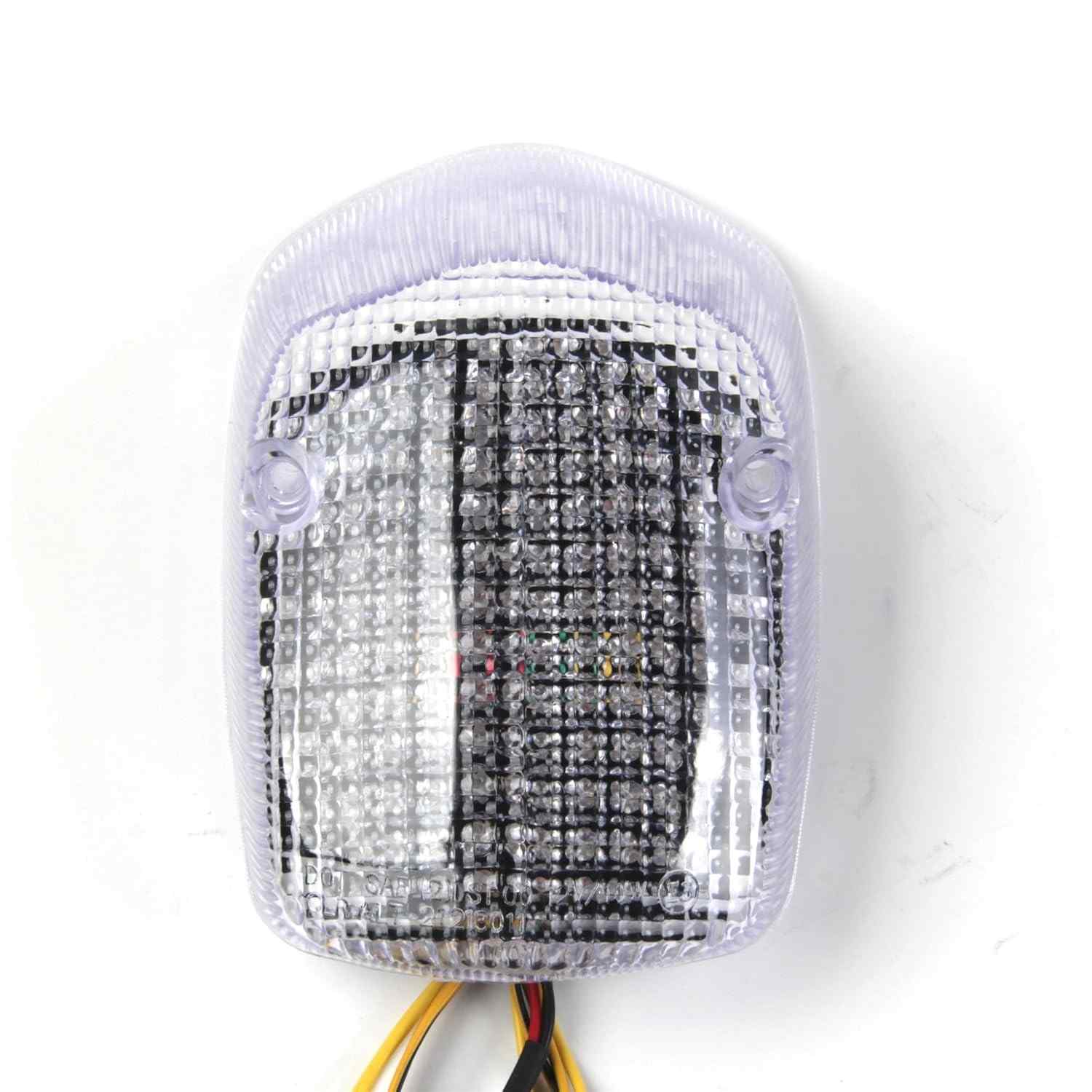 Lanterna Traseira LED Transparente Arashi para Honda Shadow, Sabre, Aero e Valkyrie - Luz Integrada