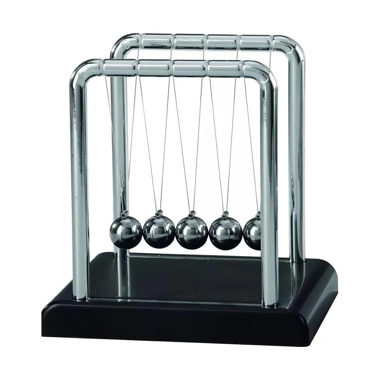 Pêndulo de Newton Premium 9cm - Enfeite Decorativo para Escritório, Sala e Quarto