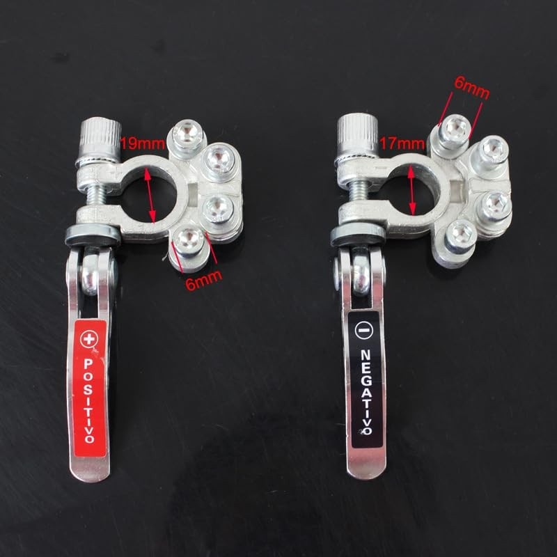 Kit 2 Terminais de Engate Rápido para Bateria Automotiva - Conexão Segura e Fácil!