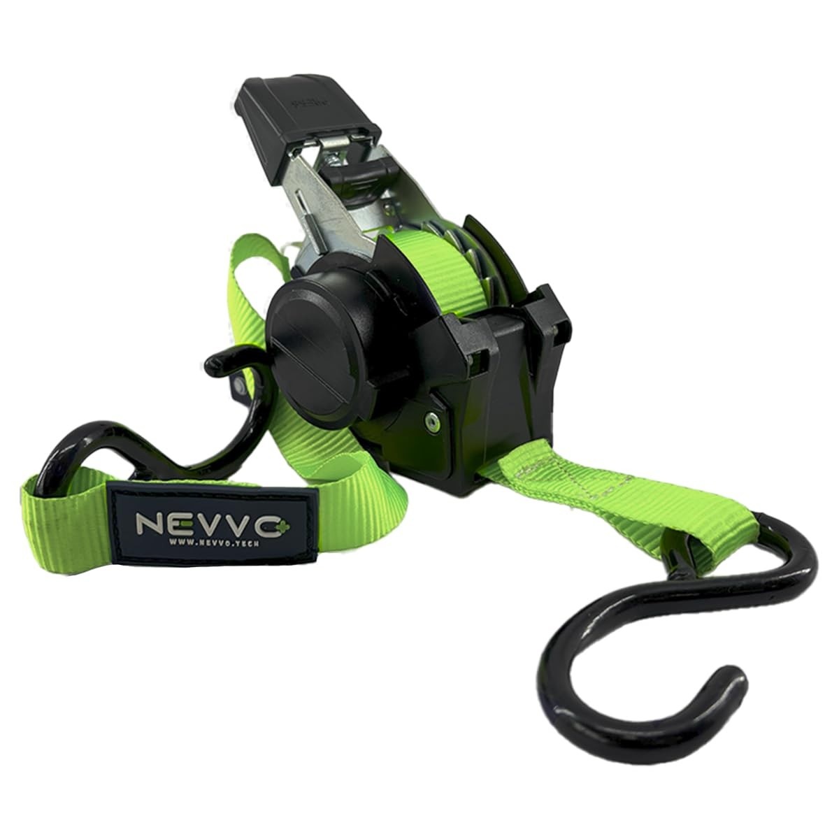 Cinta de Carga Catraca Automática Retrátil NEVVO 3.6M - Segurança e Praticidade para Sua Carga!