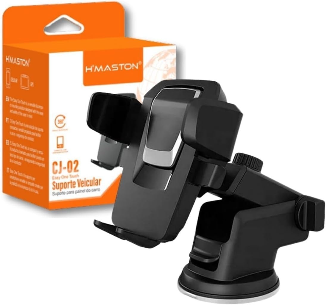 Suporte Veicular Universal 360°: Segurança e Praticidade para seu Celular e GPS