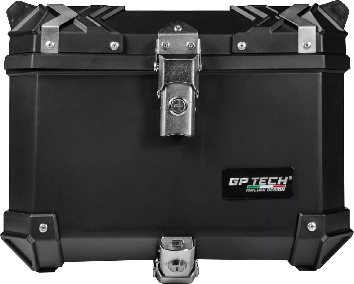 Bau Traseiro Moto GP Tech 45L Preto - Resistente, Impermeável e Seguro