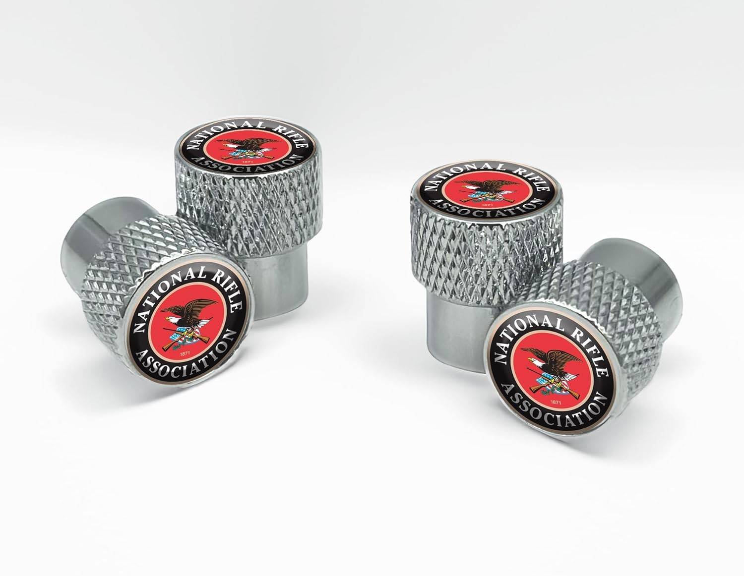 Eleve seu Estilo: Tampas de Válvula NRA Cromadas e Serrilhadas para Carros, Motos e Mais!