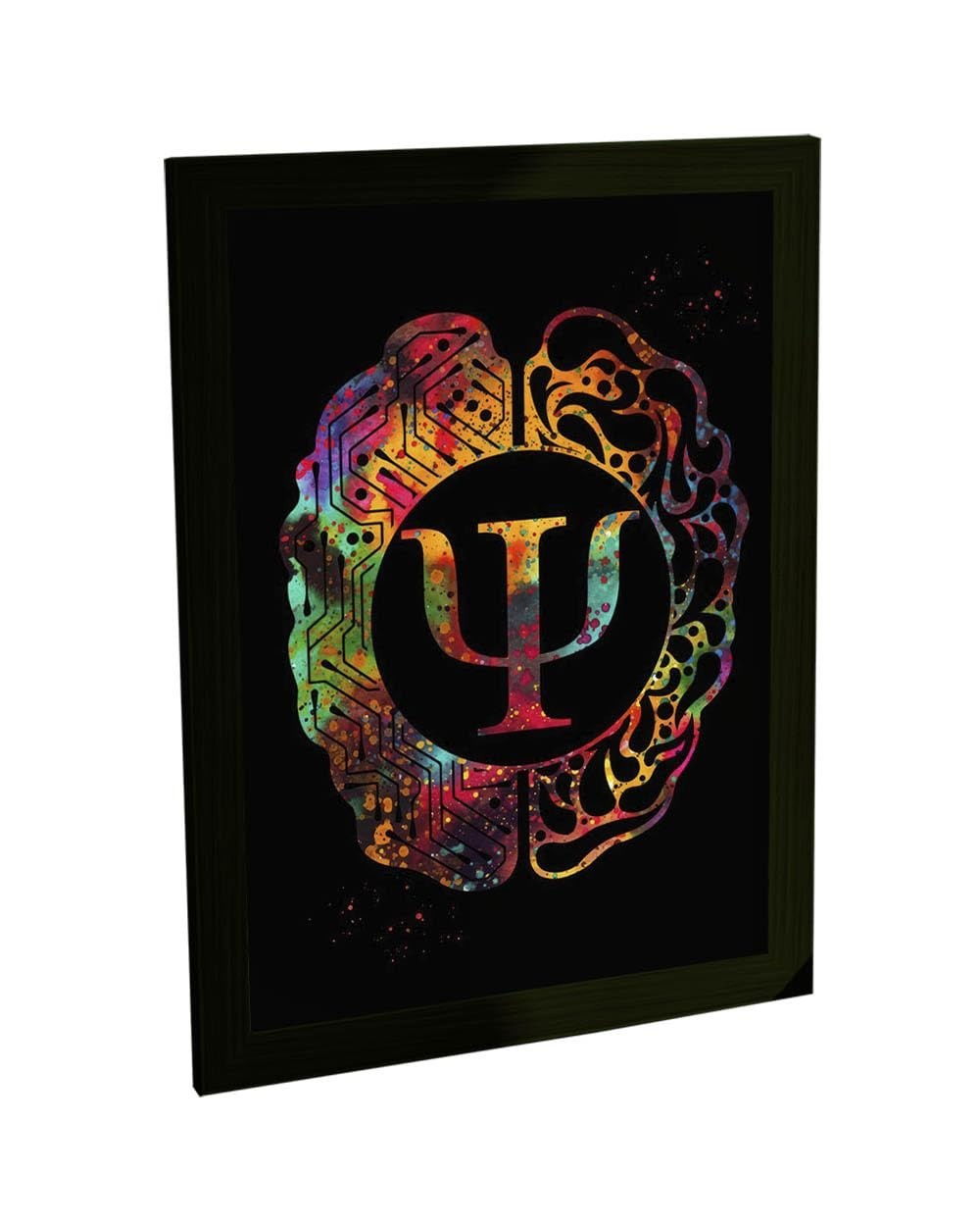 Quadro Decorativo A3 Psicologia - Símbolo Temático para Ambientes Inteligentes