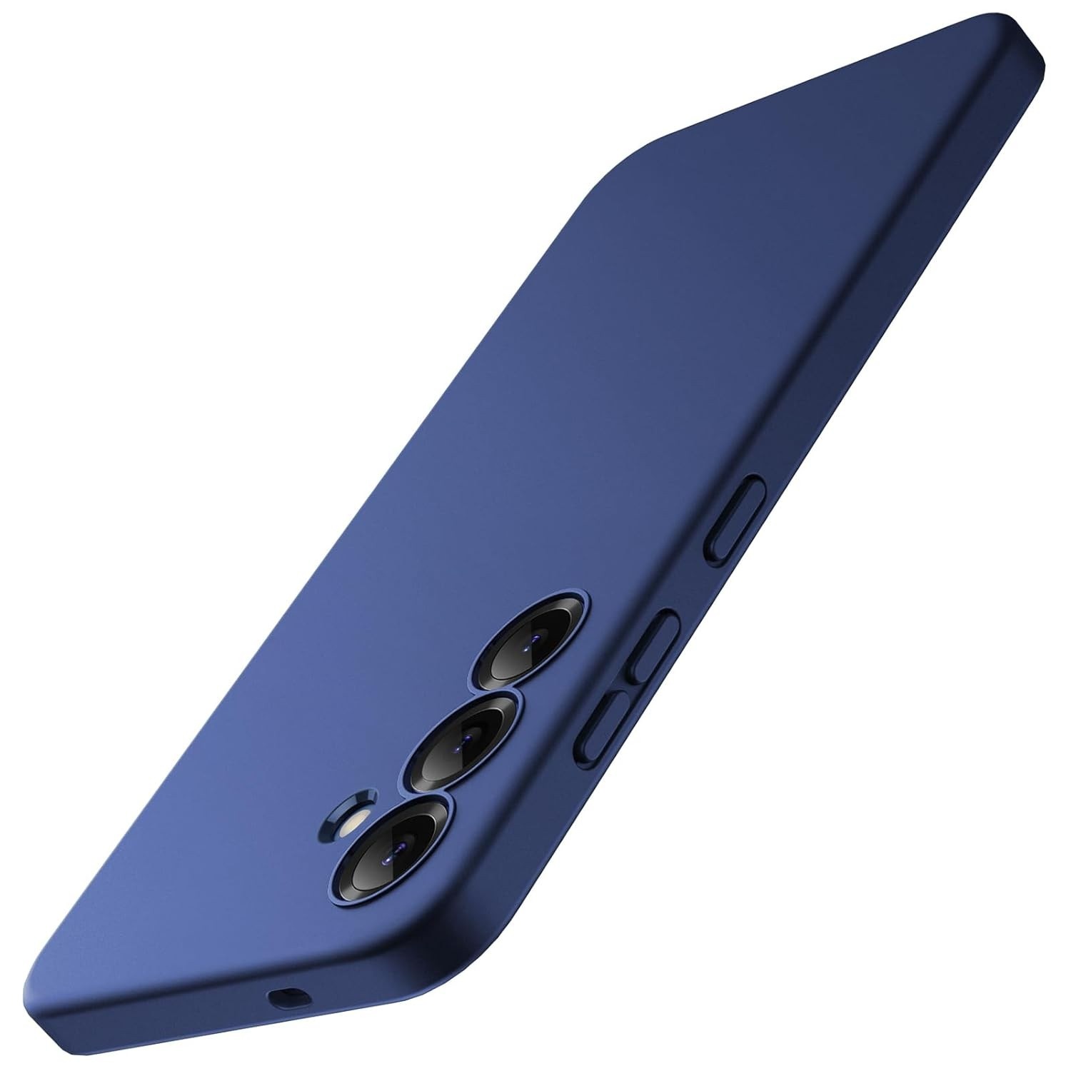 JETech Capa Slim Fit Samsung Galaxy S25+ / S25 Plus 5G: Proteção Total da Câmera e Design Fosco Elegante (Azul-Marinho)