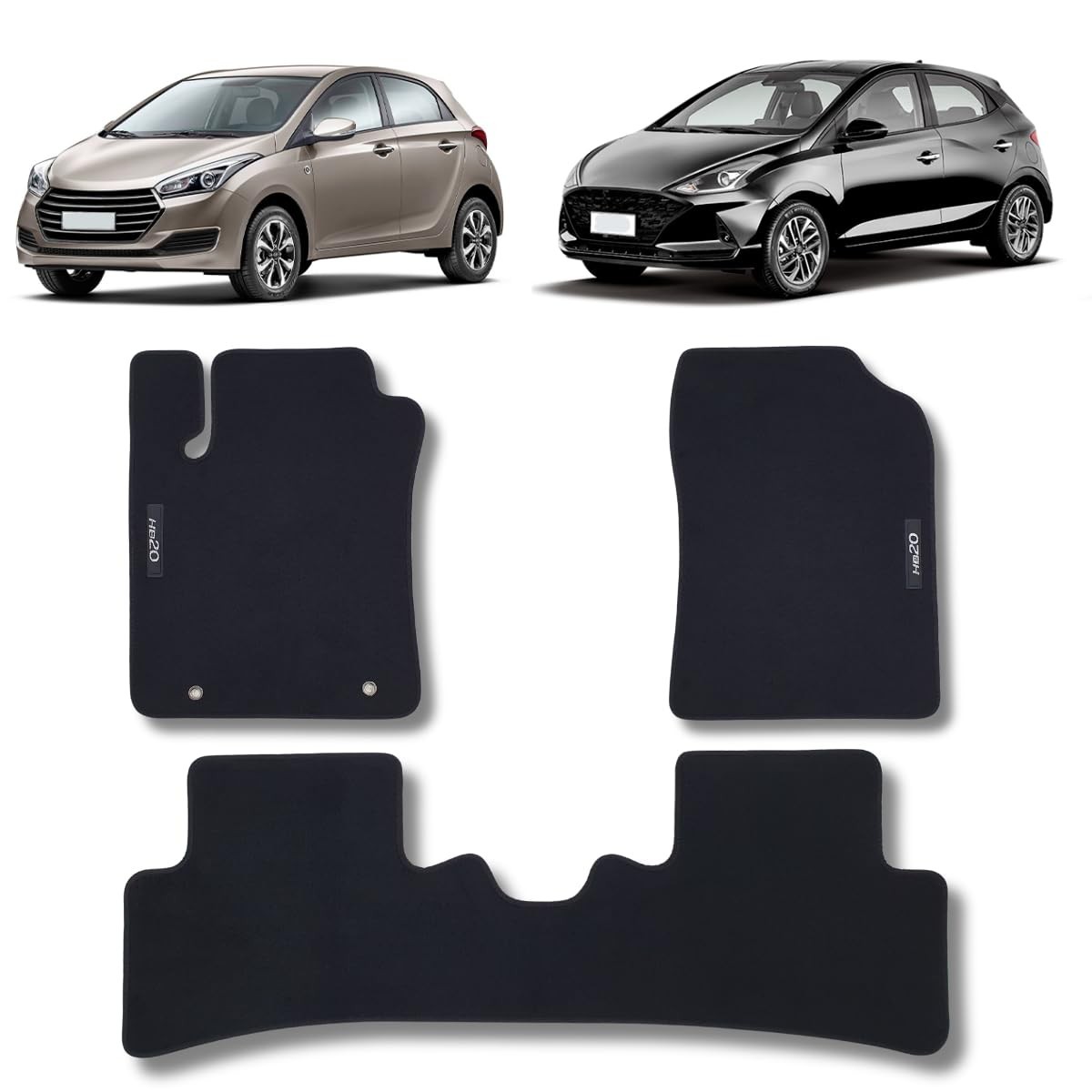 Tapete Carpete HB20 Hatch 2013-2022: Proteção e Estilo Sob Medida