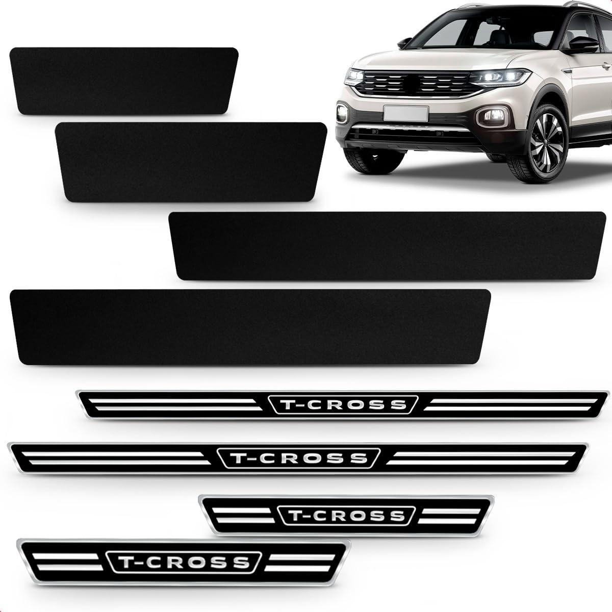 Protetor de Soleira Adesiva Elegance para VW T-Cross (2020-2023) - 4 Portas