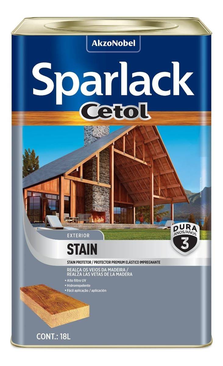 Cetol Stain Imbuia Ac 3 Anos 18L - Sparlack Acetinado para Madeira com Proteção Duradoura