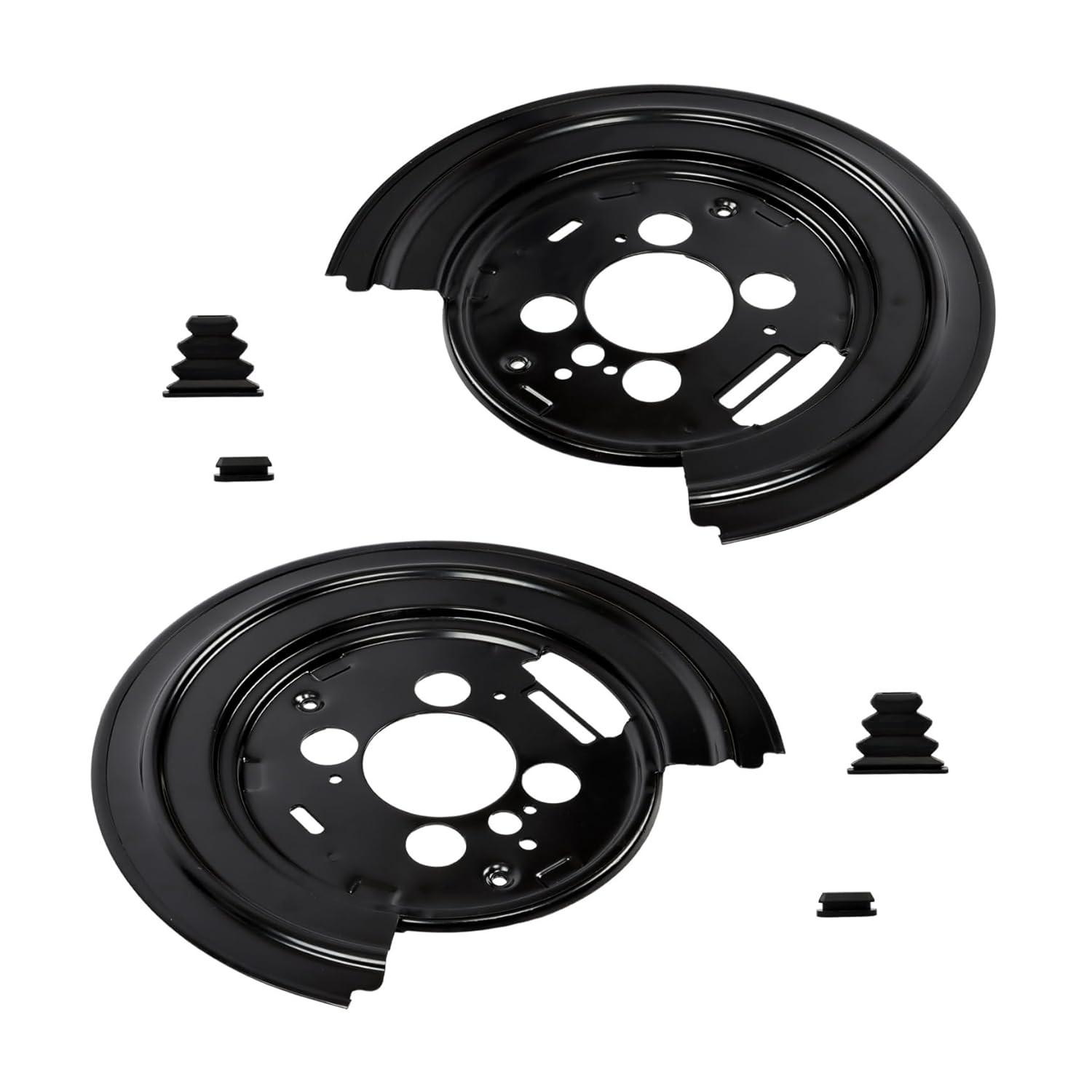 Silscvtt Substituição de proteção contra poeira de freio dianteiro 2 peças para Lincoln Navigator 2007-2023 Substituição para Ford F150 2010-2020 JL3Z2K004A JL3Z2K005A