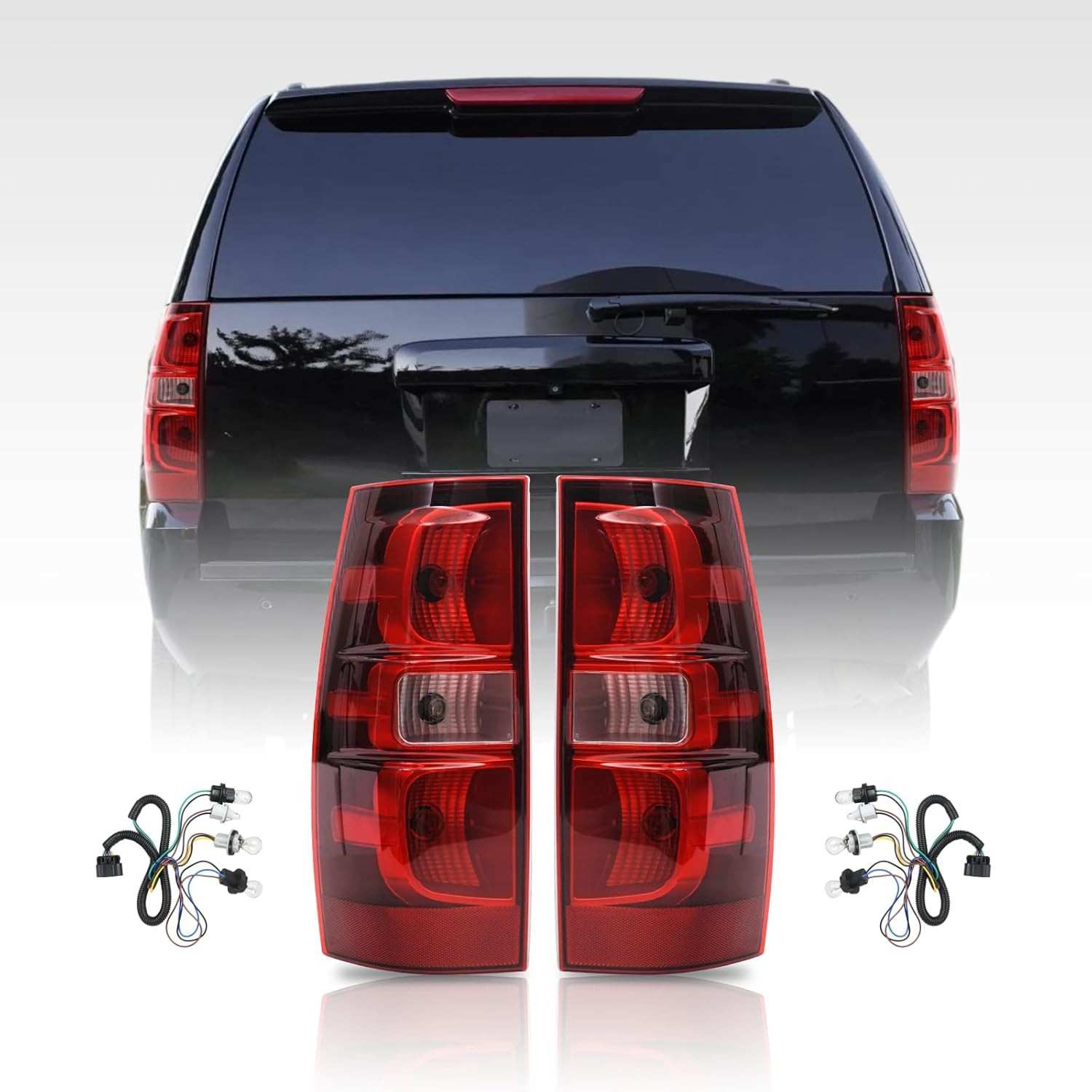 Lanterna Traseira Chevy Suburban/Tahoe 2007-2014 - Estilo Fábrica, Plug and Play