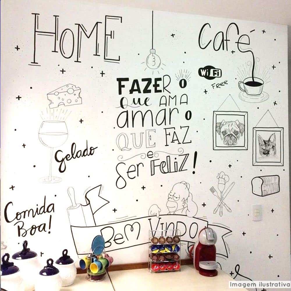 Papel Adesivo Lousa Chalkboard Branco 3m x 70cm - Transforme Qualquer Superfície em Quadro de Giz