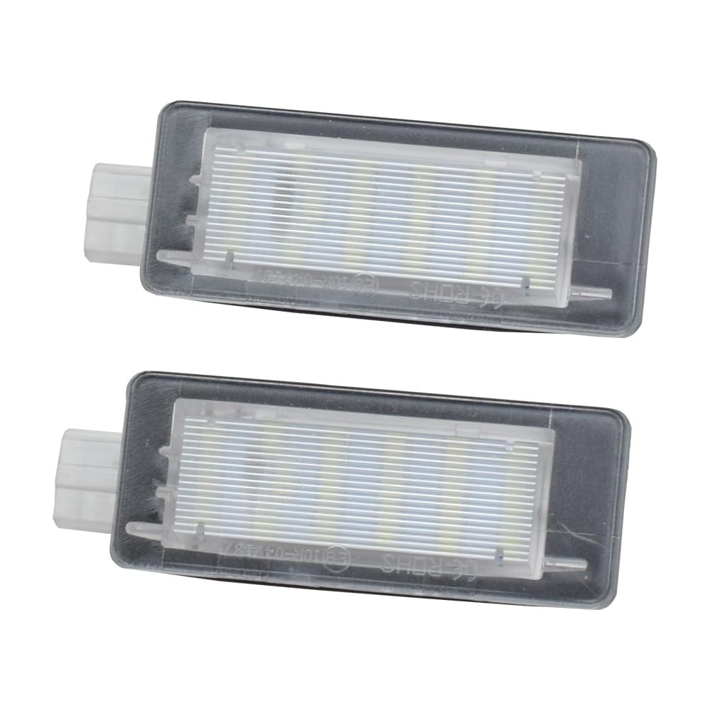 2 Lâmpadas LED Placa Renault Scenic 2/3, Fluence, Captur, Espace, Modus, Zoe, Laguna - Iluminação Superior