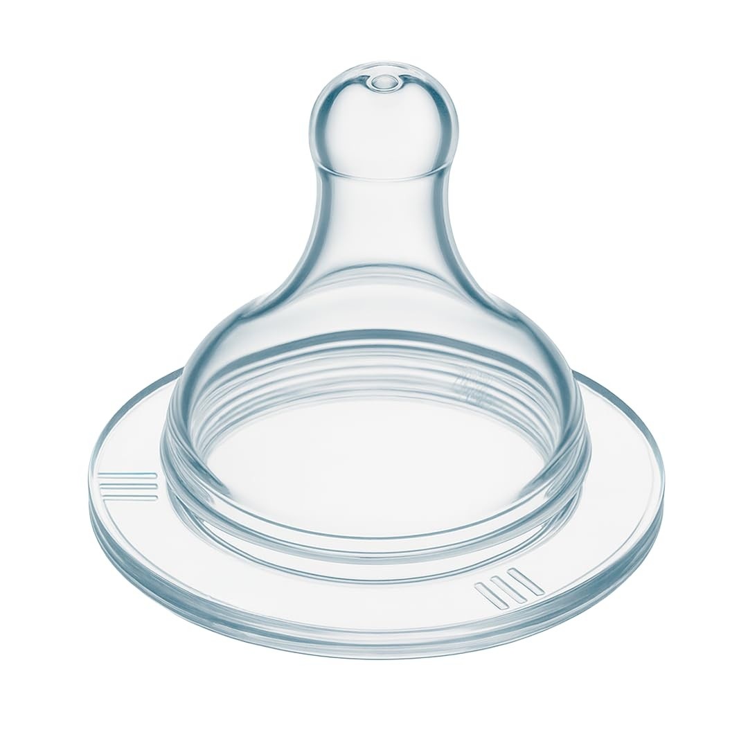 Bico Universal Redondo para Mamadeira em Silicone Seguro - Tamanho Grande