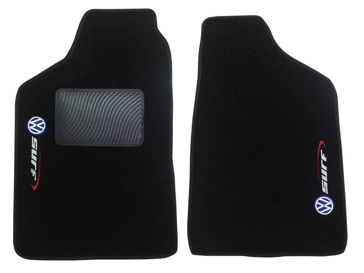 Kit Tapete Carpete Saveiro Surf 2011-2015 Preto - Proteção e Estilo Premium