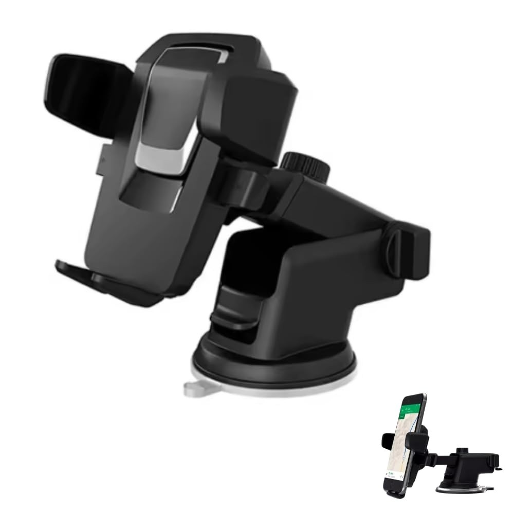 Suporte Universal Carro Ventosa 360° Braço Telescópico - Segurança e Praticidade
