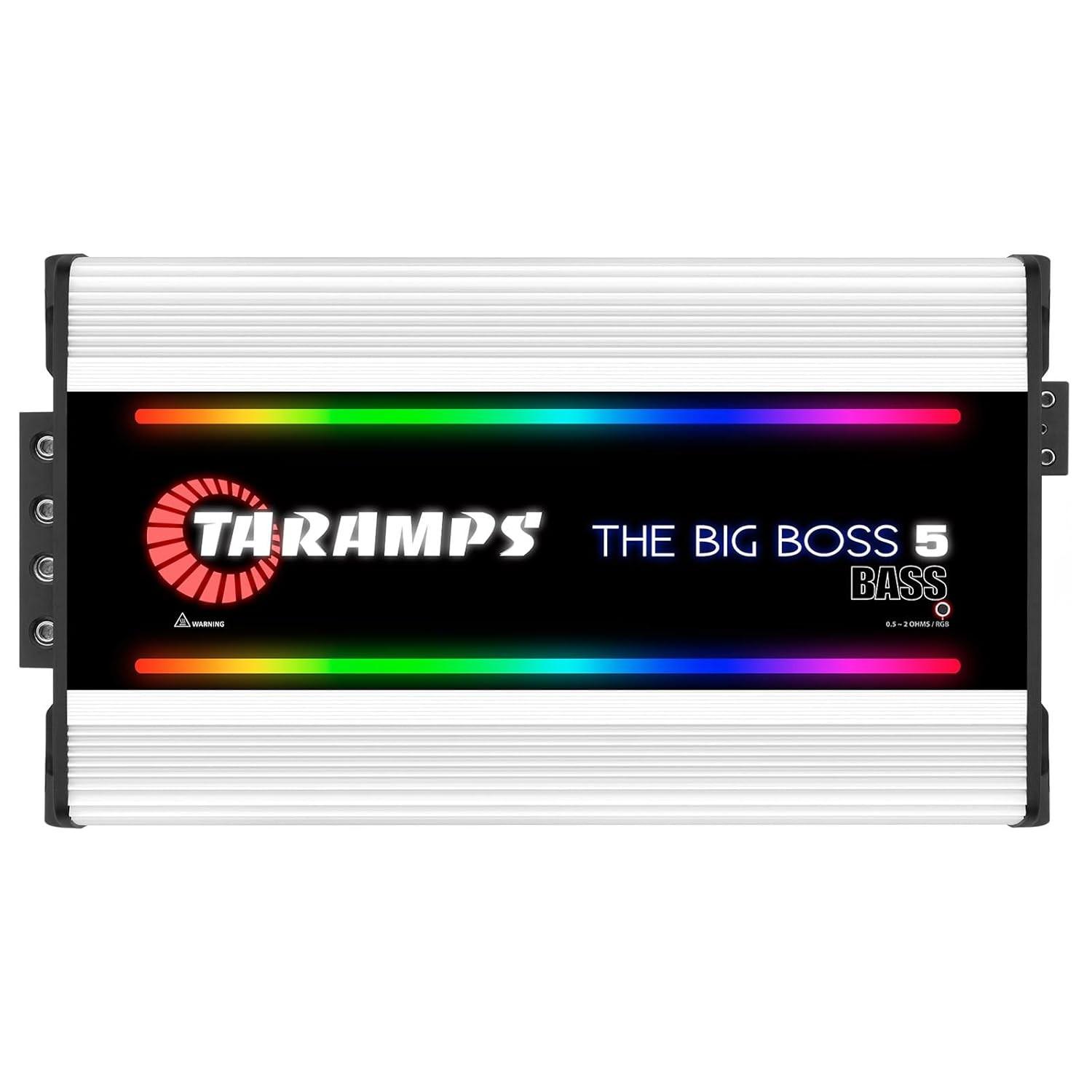 Amplificador Taramps THE BIG BOSS 5 BASS RBG 5000W RMS Classe D - Potência e Estilo para Seu Som