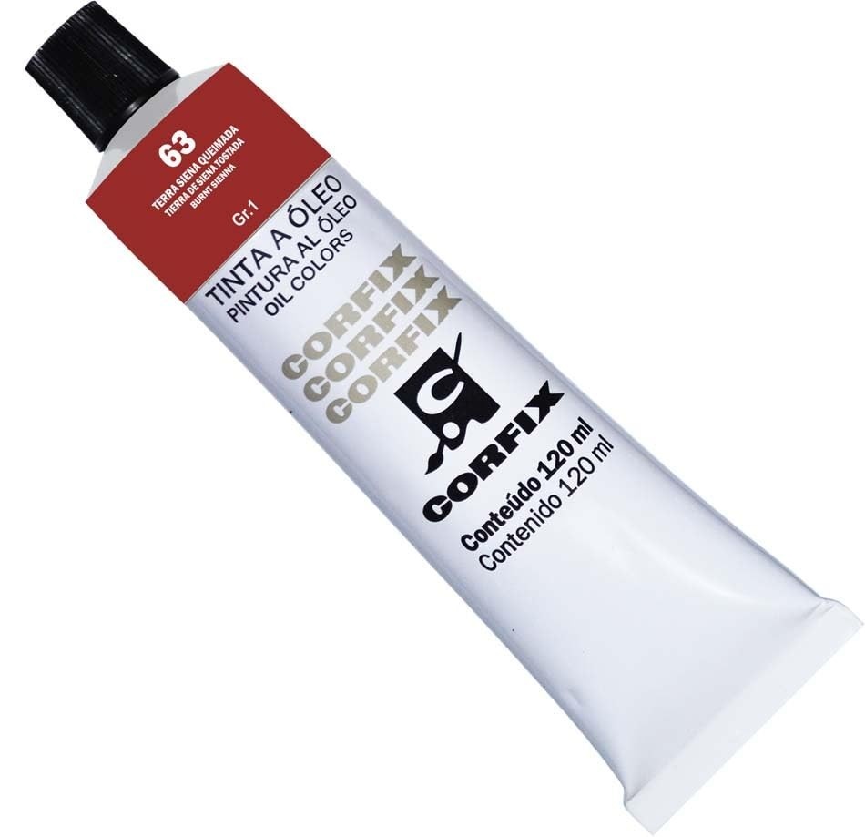 Tinta a Óleo Corfix 120 ml Gr-I 2 Avulso Terra Siena Queimada 063