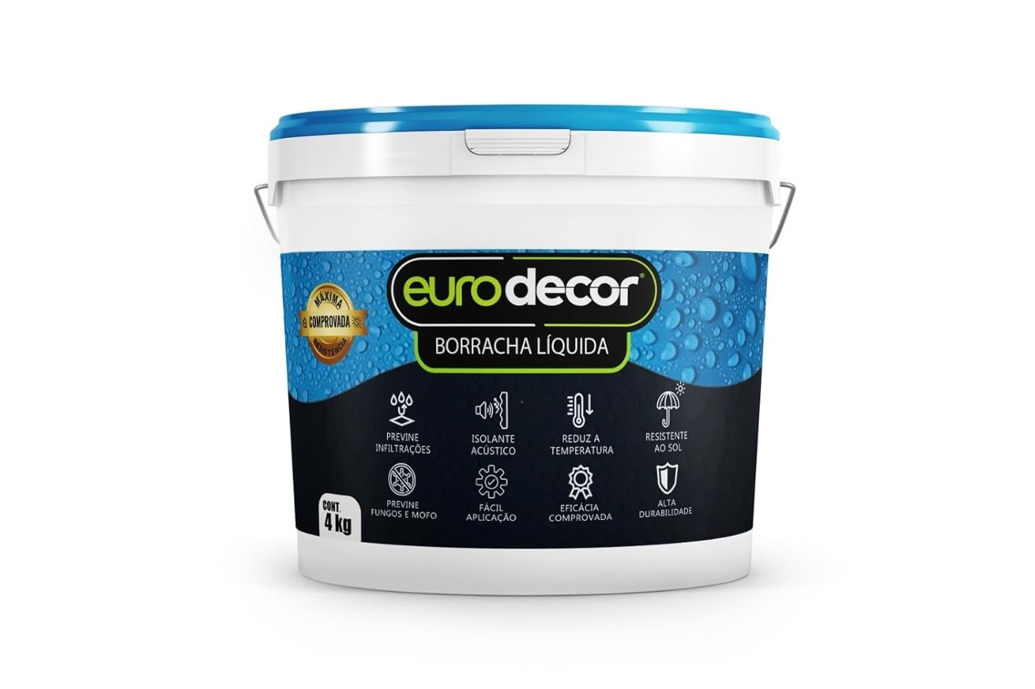 Tinta Emborrachada Líquida 4KG Telha: Proteção e Conforto para Sua Casa