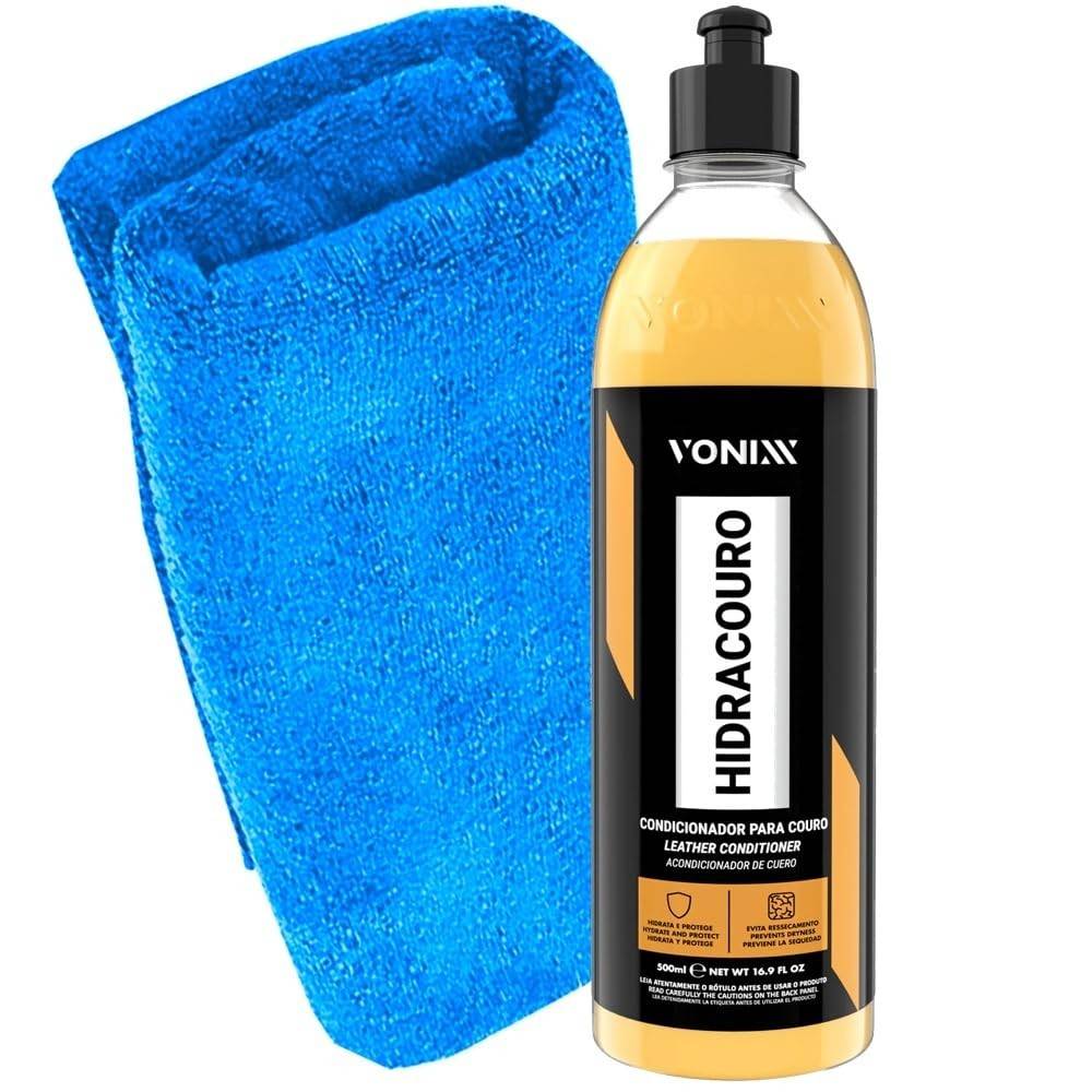 Hidratante de Couro Hidracouro Vonixx 500ml + Toalha Microfibra Premium