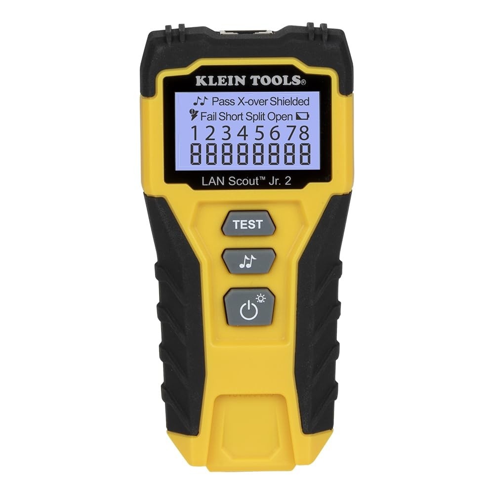 Klein Tools VDV526-200: Testador de Cabos Ethernet LAN Scout Jr. 2 para Redes RJ45