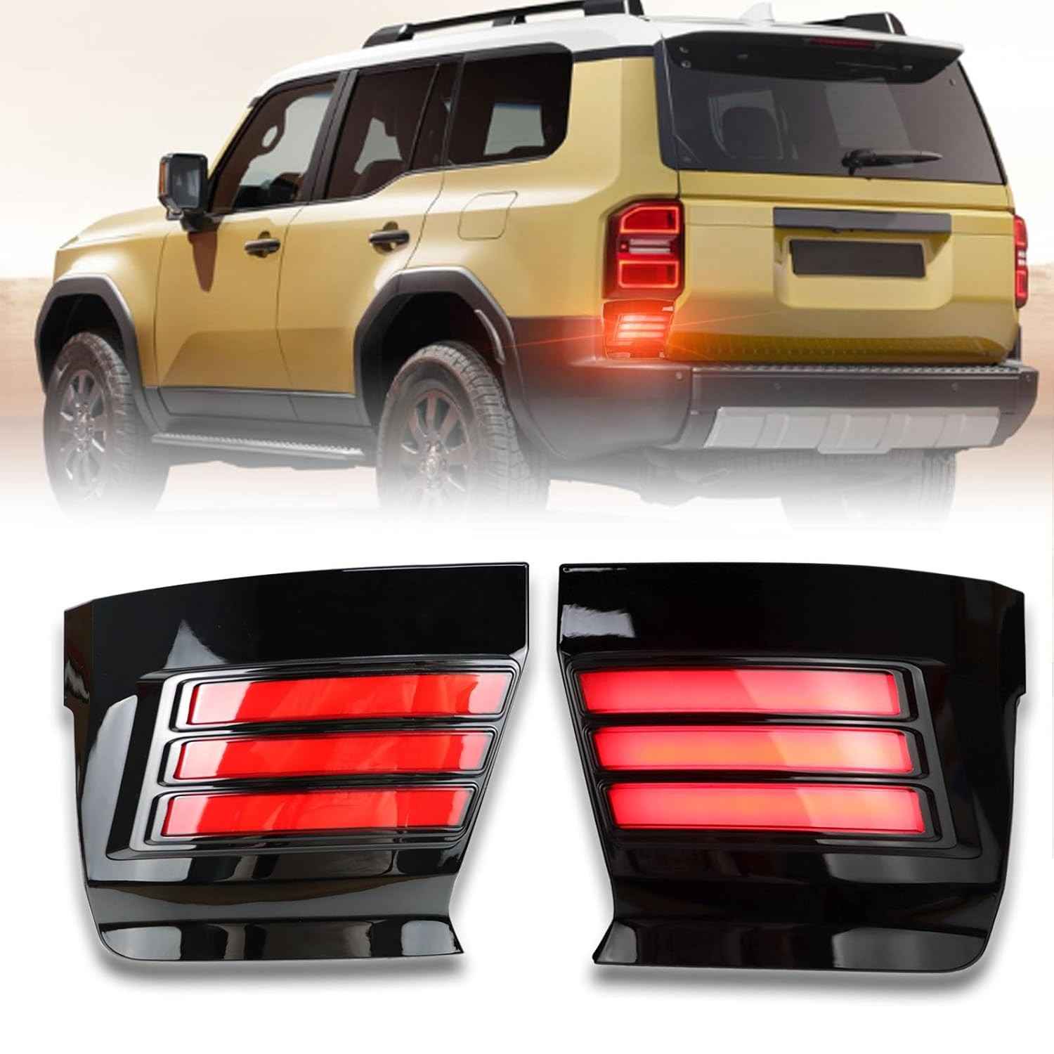 Refletores de LED Traseiros para Toyota Cruiser 2024-2025: Segurança e Estilo Aprimorados