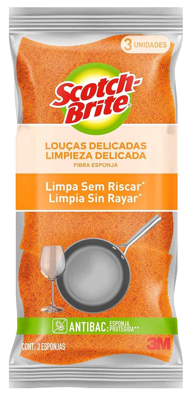 a-unidades-3m-sem-3-para-limpeza-loucas-arranhoes-laranja-delicadas-esponja-scotch-brite-a