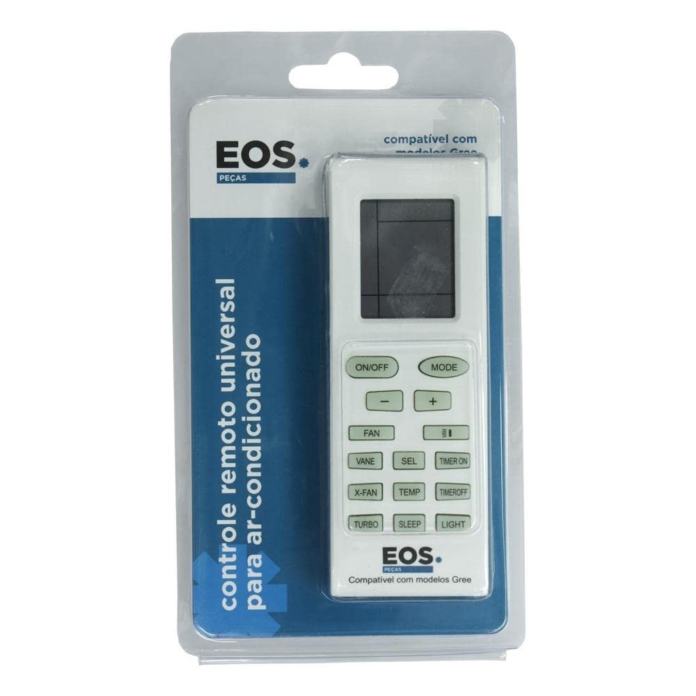 Controle Remoto Universal Eos para Ar Condicionado Split Gree – Compatível Até 30.000 BTUs