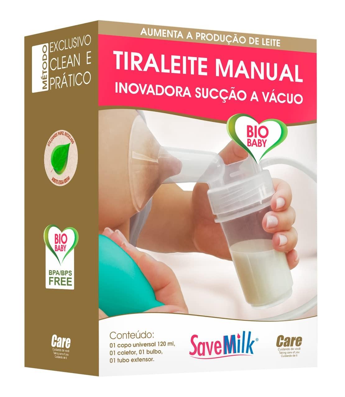 SaveMilk Tiraleite Manual com Sucção a Vácuo - Estimule a Produção de Leite com Conforto
