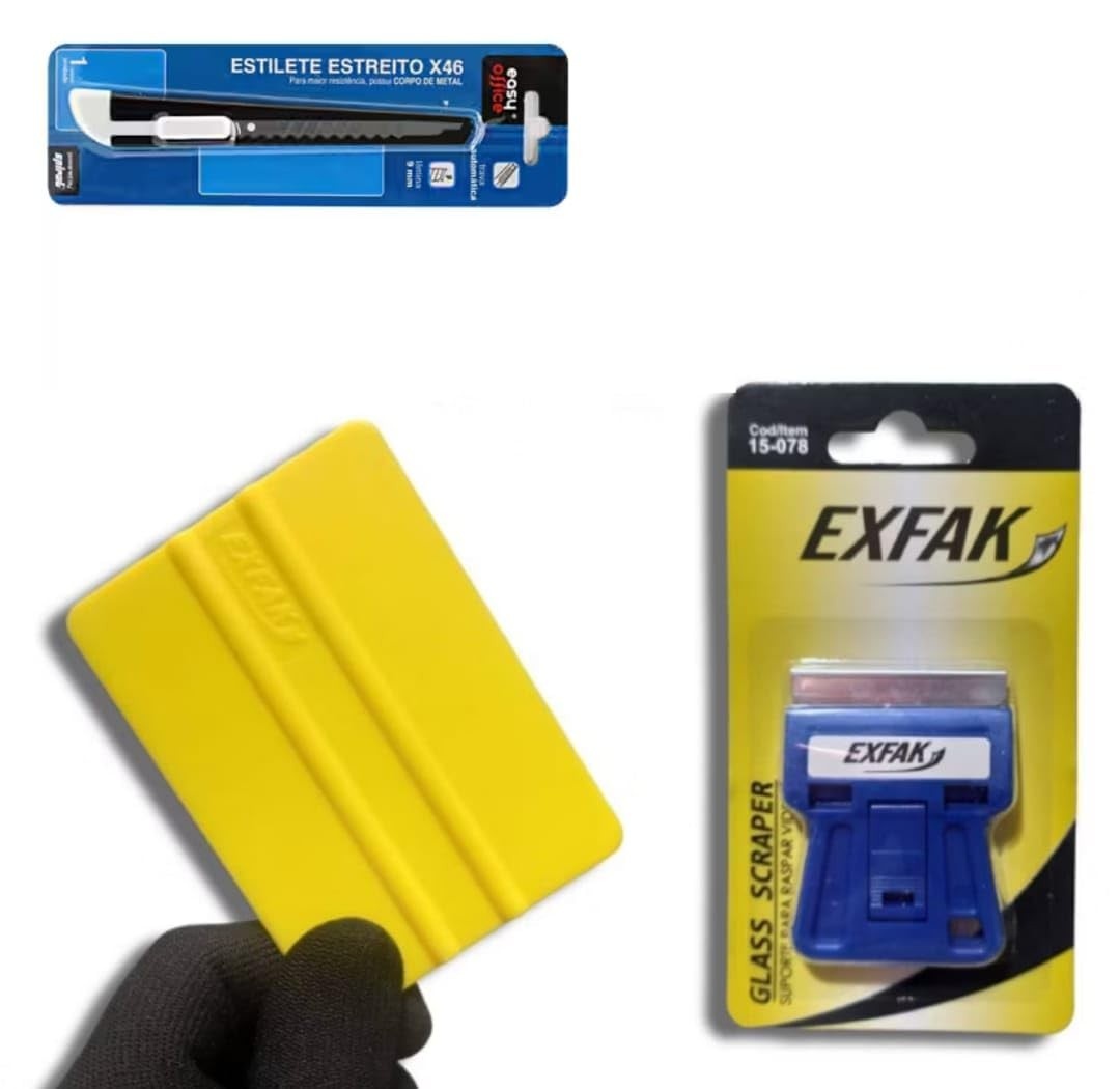 Kit Essencial para Aplicação e Instalação de Películas Vinil Insulfilm