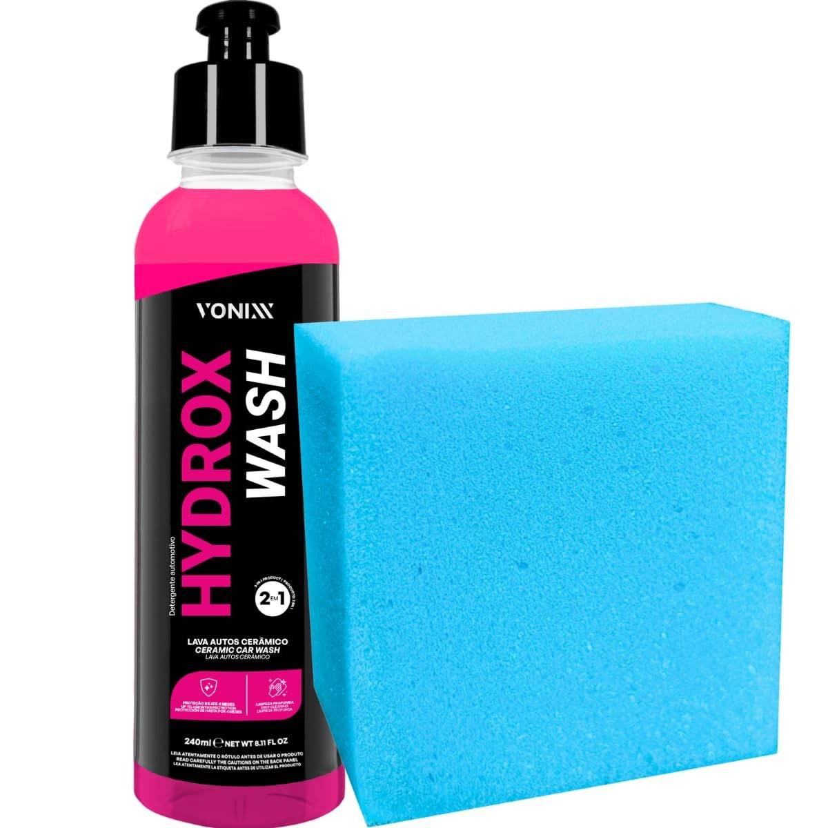 Lava Autos Sio2 Hydrox Wash 2 em 1 Vonixx 240ml: Limpeza Profunda e Proteção Duradoura