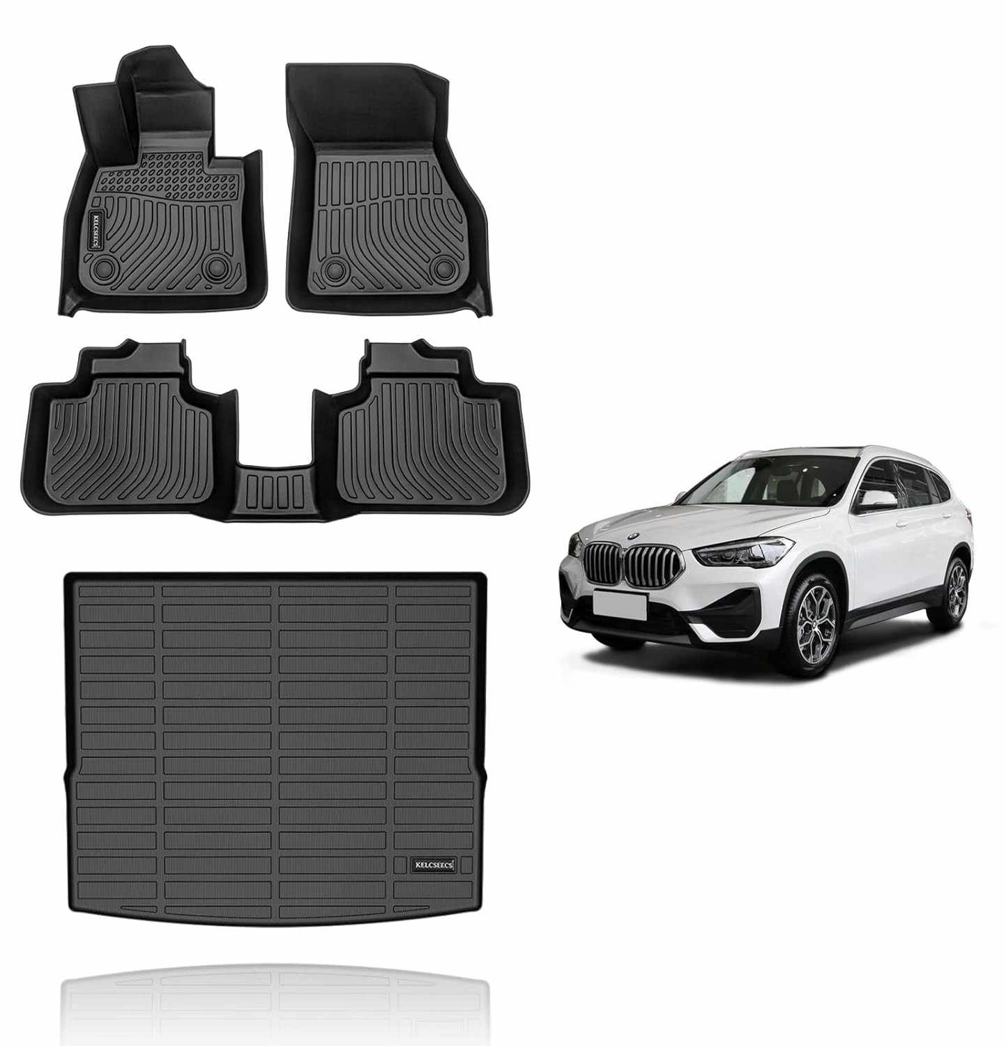Tapetes KELCSEECS Personalizados para BMW X1 (2016-2022): Proteção Completa e Estilo