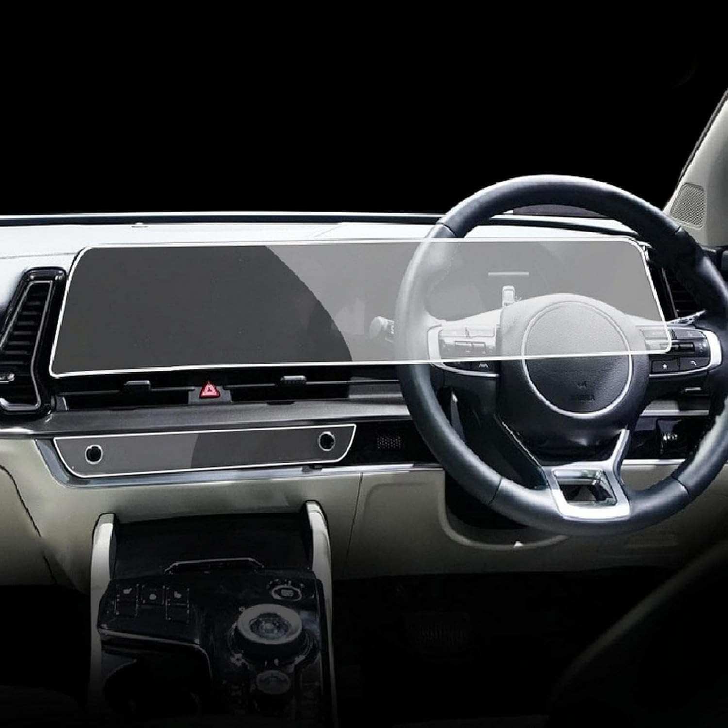 Película Protetora TPU XIUXIYING para Tela GPS KIA Sportage NQ5 2022-2023: Proteção Cristalina e Duradoura