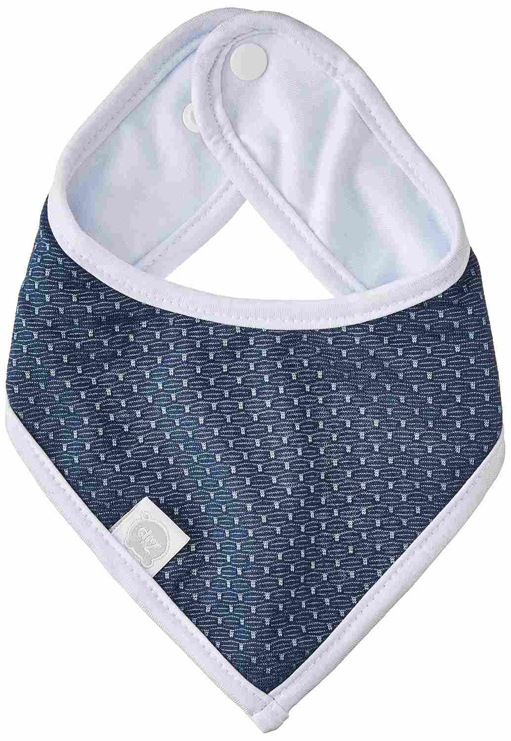 Zip Babador Bandana Azul Escuro - Estilo e Conforto para Bebês