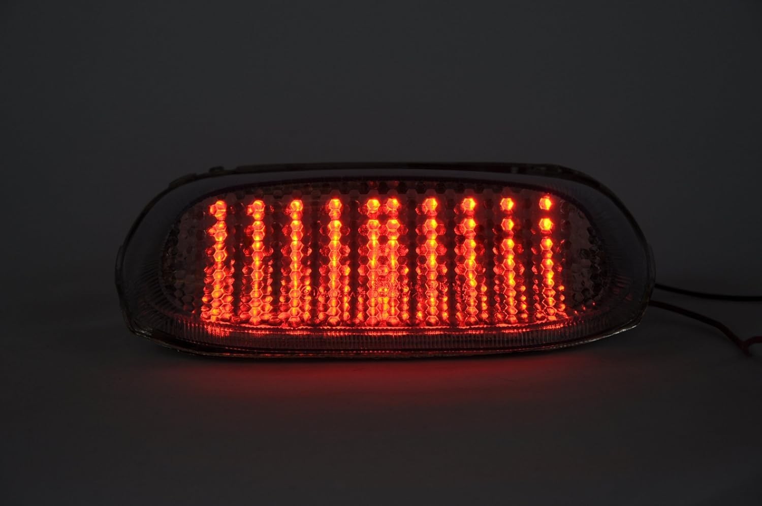 Lanterna Traseira LED Fumê com Seta Integrada para Kawasaki Ninja ZX-11 e ZX-6 (1990-2004)