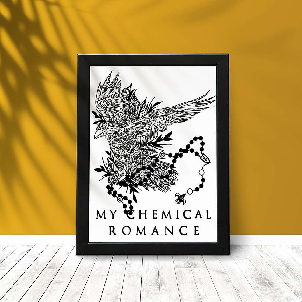Quadro My Chemical Romance - The Black Parade A3 | Moldura Preta com Proteção em Vidro
