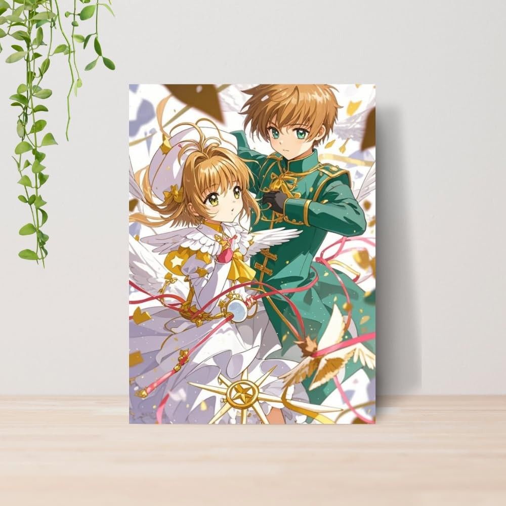 Quadro Sakura CardCaptor Anime A4 em MDF Premium - Decore com Estilo Japonês