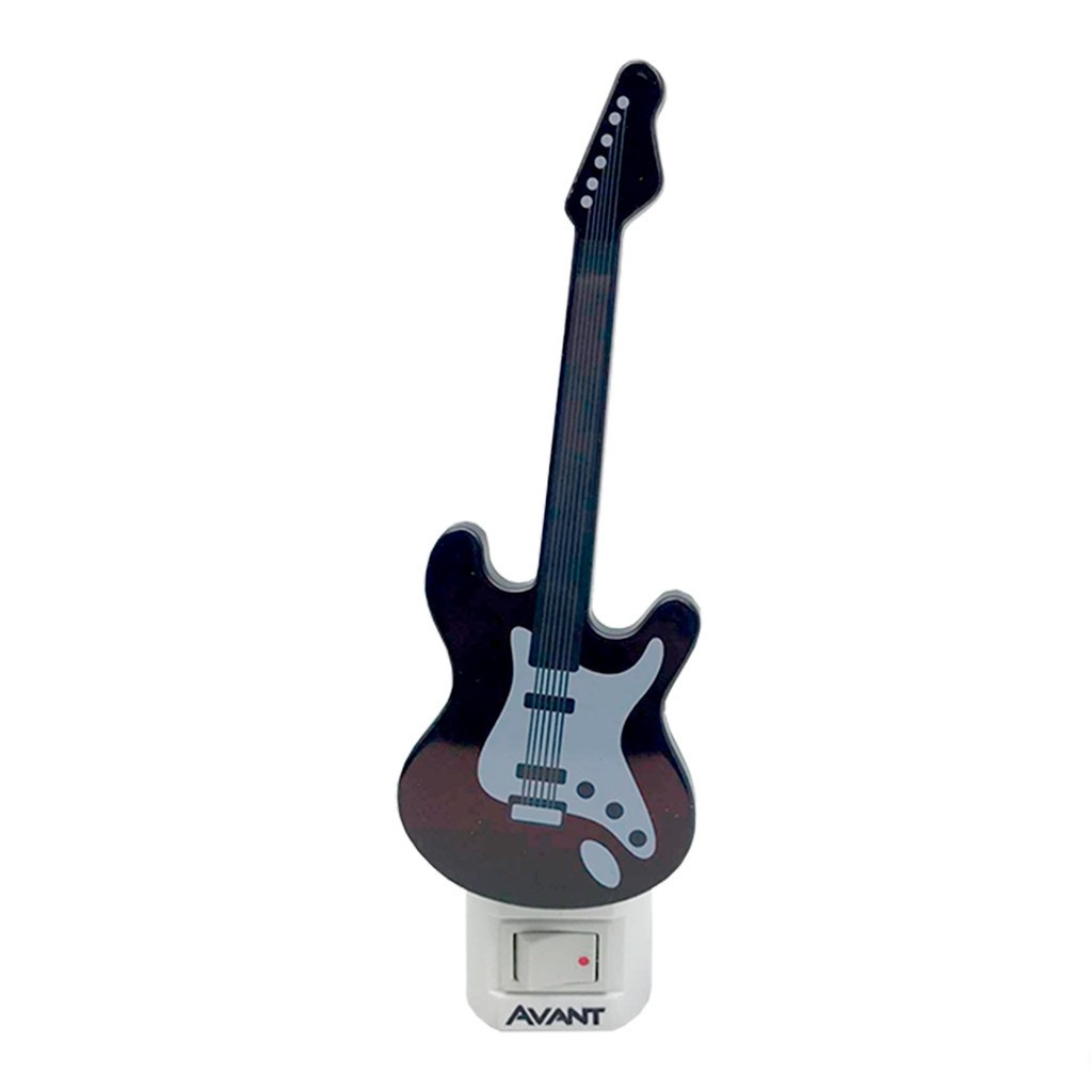 Abajur Guitarra: Luz Noturna Aconchegante 1W Avant