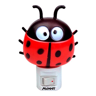 Abajur Joaninha: Luz Noturna Infantil 1W Avant