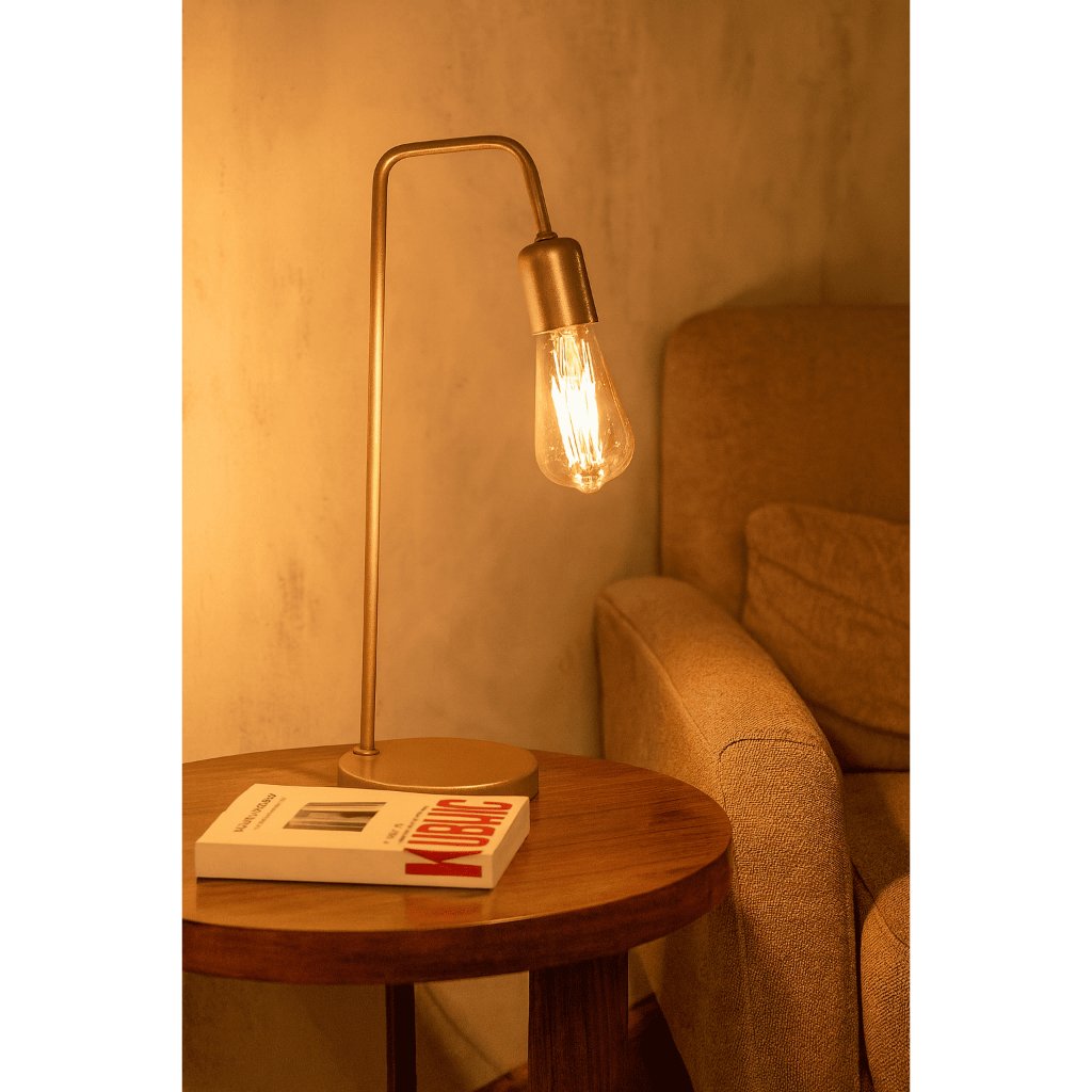 Abajur Luminária de Mesa L Moderno: Estilo Industrial com Design Vintage