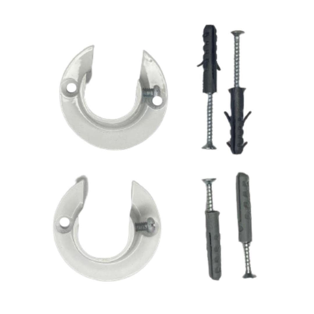 Suporte Flange Aberto em Alumínio Branco 19mm: Elegância e Segurança para Seus Projetos