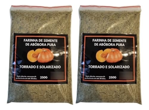 Farinha De Semente De Abóbora Solarizada 500g 100% Pura Natural Sem Glúten Low Carb