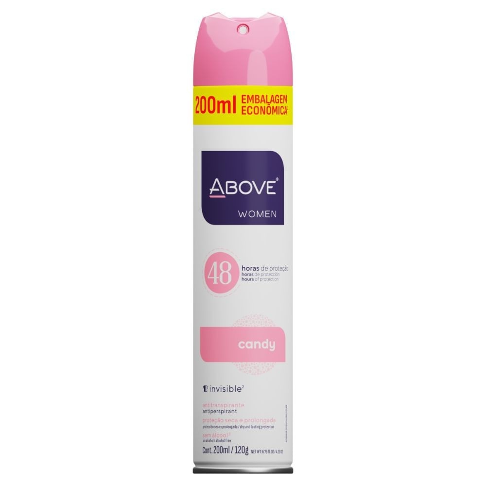 Above Invisible Candy: 48h de Proteção e Perfume!