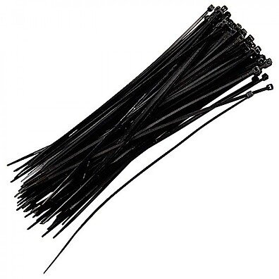 Abraçadeira de Nylon 7,6mm x 35cm – 100 Peças Pretas
