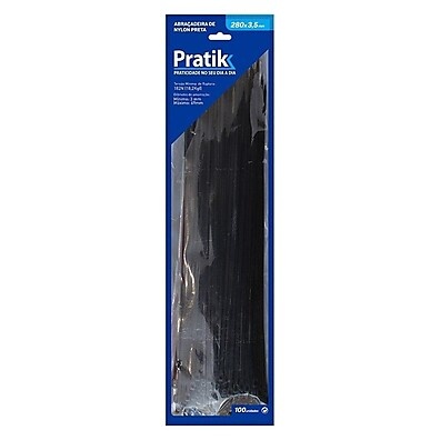 Abraçadeira de Nylon Pratik: Fixação Segura e Resistente