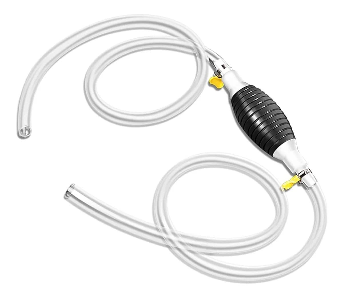 Bomba de Sucção Manual com Mangueira e Abraçadeira - Kit Completo 5 Peças