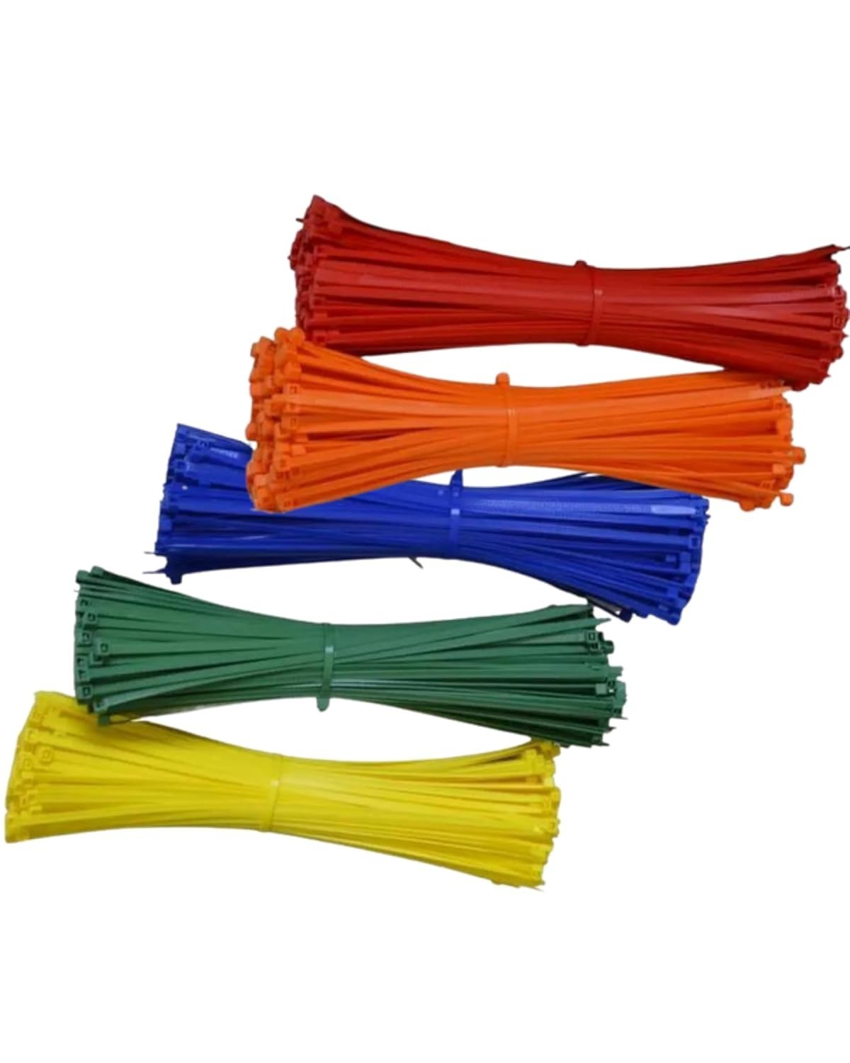 Kit 500 Abraçadeiras Nylon Enforca Gato 20cm x 4,8mm Coloridas - Fixação Profissional