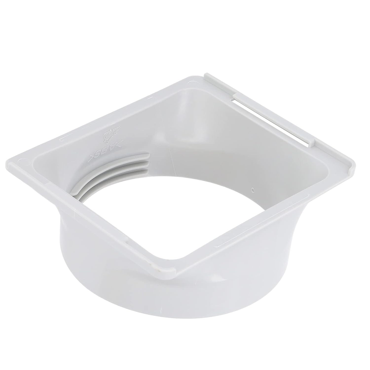 Adaptador de Mangueira de Exaustão Ar Condicionado Portátil - ABS Quadrado para Redondo com Rosca Universal