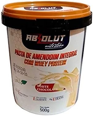 Pasta de Amendoim 500g Gourmet Chocolate Branco - Absolut Nutrition